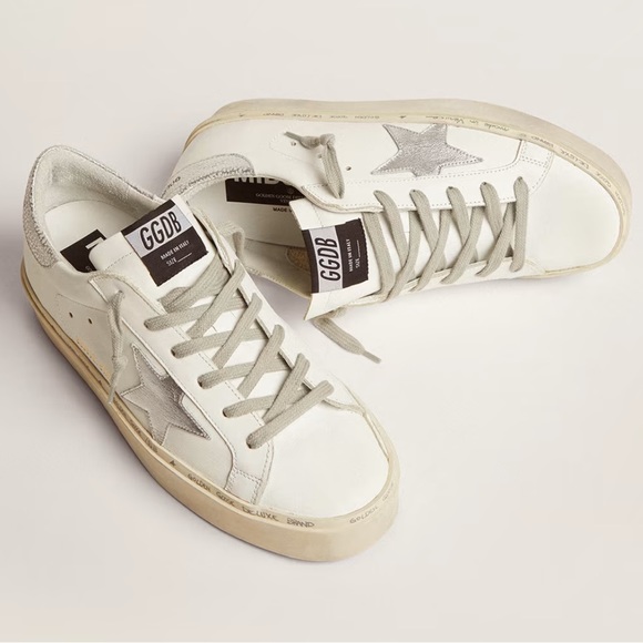 Golden goose  Hi Star with star and metallic silver heel IT 38 - Picture 2 of 6